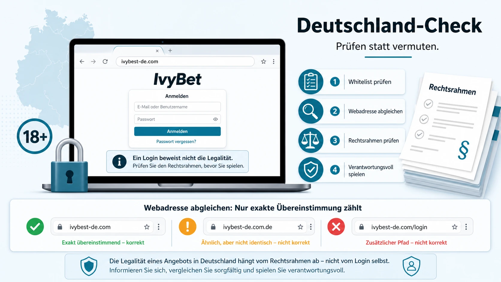 6. Rechtlicher Rahmen: Der Deutschland-Check